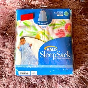 Halo Sleep Sack - 12-18 months (size L) - Fleece material - Multicolored floral